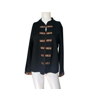 Vintage Casual Corner Annex Wool Cardigan Sweater Womens Size Large Petite LP